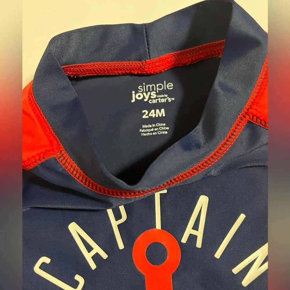 Carter’s Nautical Anchor Rash Guard 24M Toddler Swim